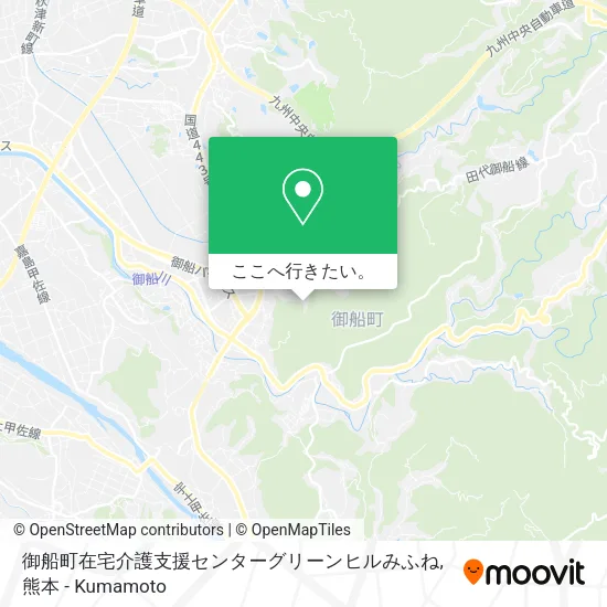 御船町在宅介護支援センターグリーンヒルみふね地図