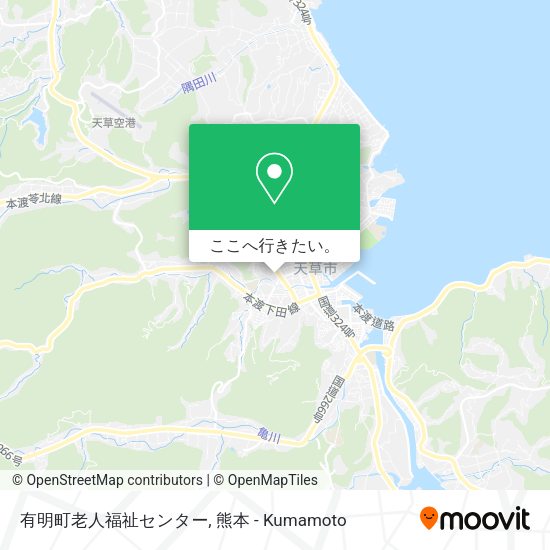 有明町老人福祉センター地図