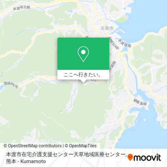 本渡市在宅介護支援センター天草地域医療センター地図