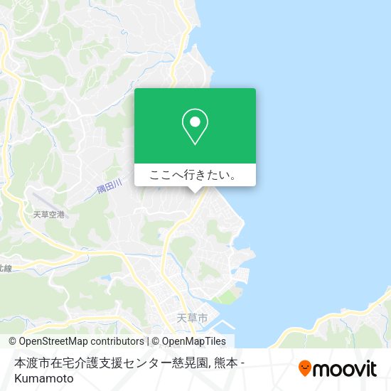 本渡市在宅介護支援センター慈晃園地図