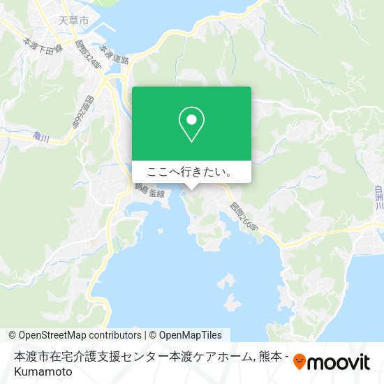 本渡市在宅介護支援センター本渡ケアホーム地図