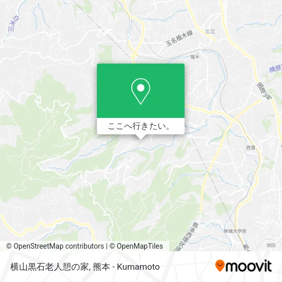 横山黒石老人憩の家地図
