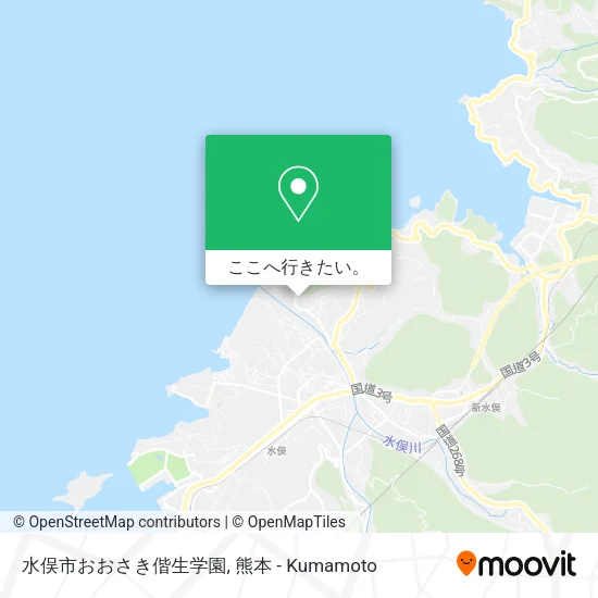 水俣市おおさき偕生学園地図