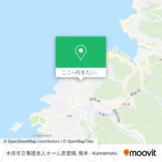 水俣市立養護老人ホーム恵愛園地図