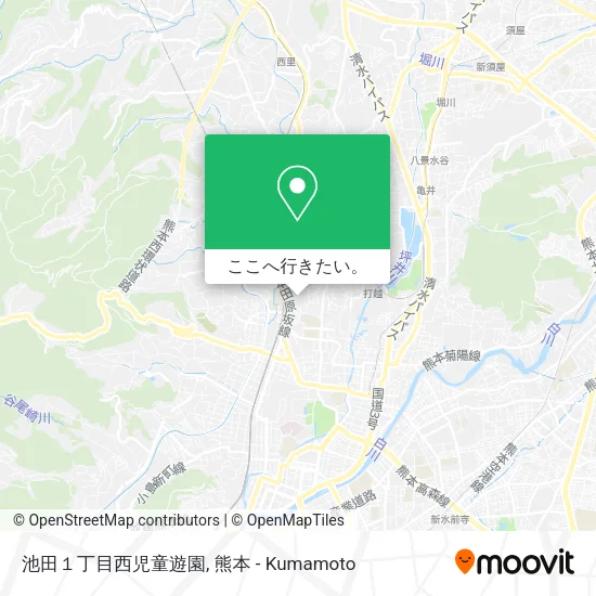 池田１丁目西児童遊園地図