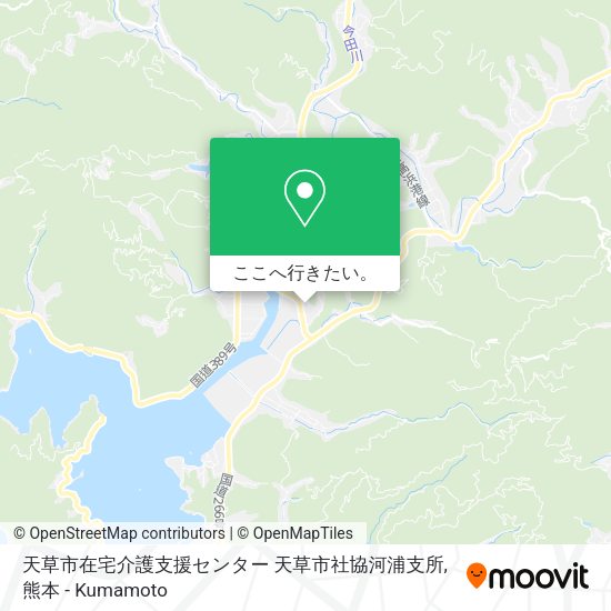 天草市在宅介護支援センター 天草市社協河浦支所地図