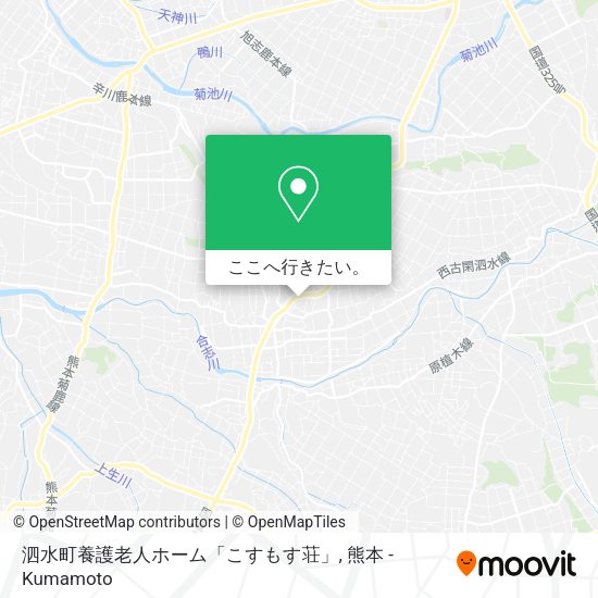 泗水町養護老人ホーム「こすもす荘」地図