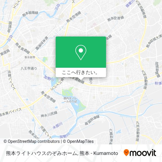 熊本ライトハウスのぞみホーム地図