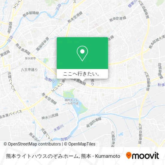 熊本ライトハウスのぞみホーム地図