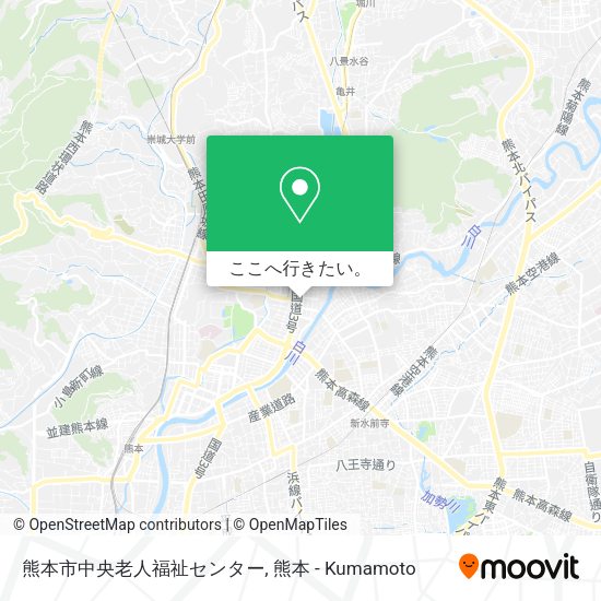熊本市中央老人福祉センター地図