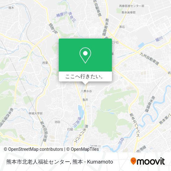 熊本市北老人福祉センター地図