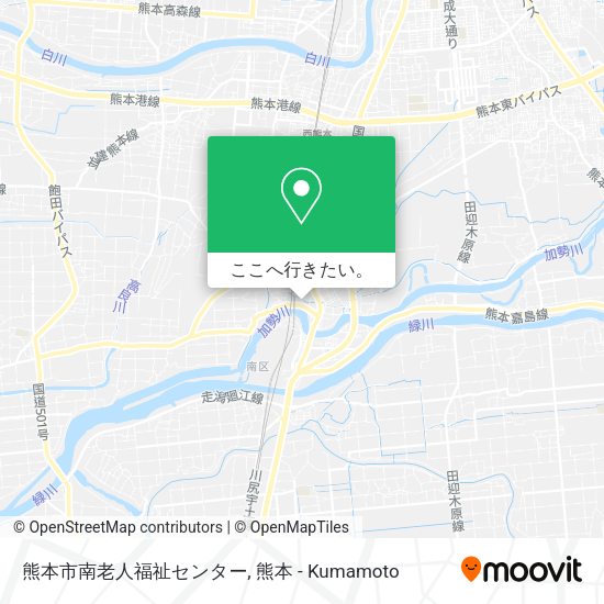 熊本市南老人福祉センター地図
