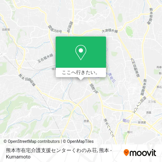 熊本市在宅介護支援センターくわのみ荘地図