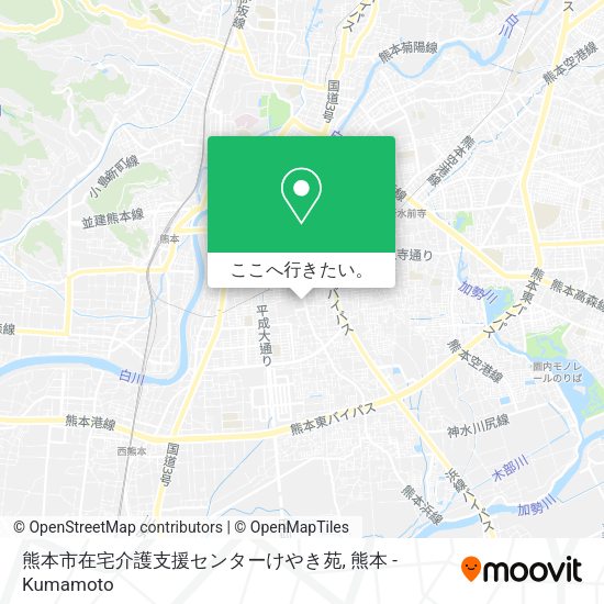 熊本市在宅介護支援センターけやき苑地図