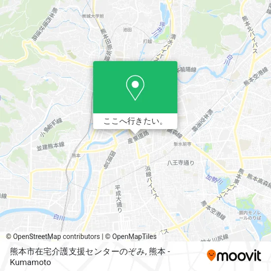 熊本市在宅介護支援センターのぞみ地図