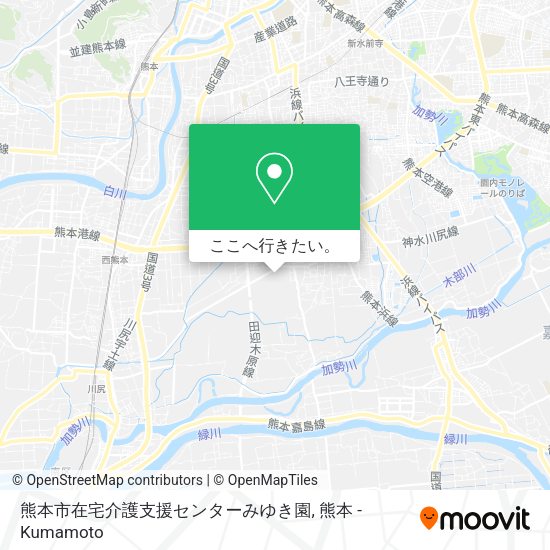 熊本市在宅介護支援センターみゆき園地図