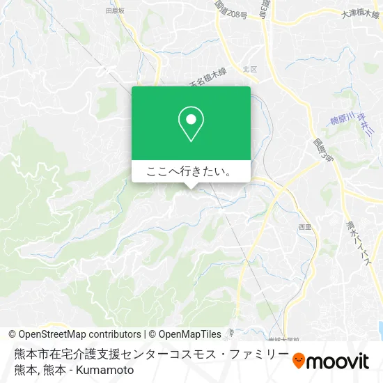 熊本市在宅介護支援センターコスモス・ファミリー熊本地図