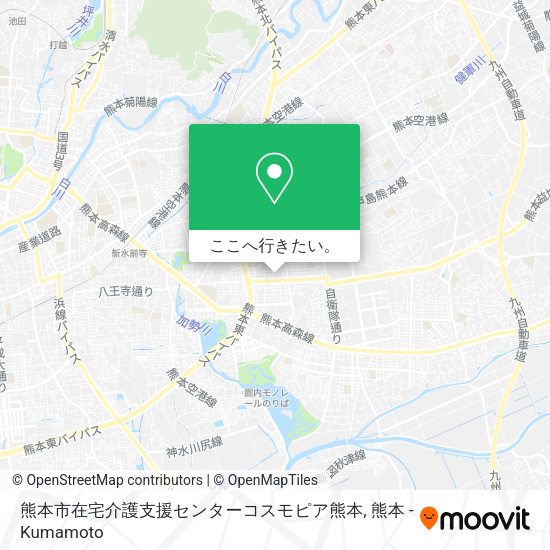 熊本市在宅介護支援センターコスモピア熊本地図