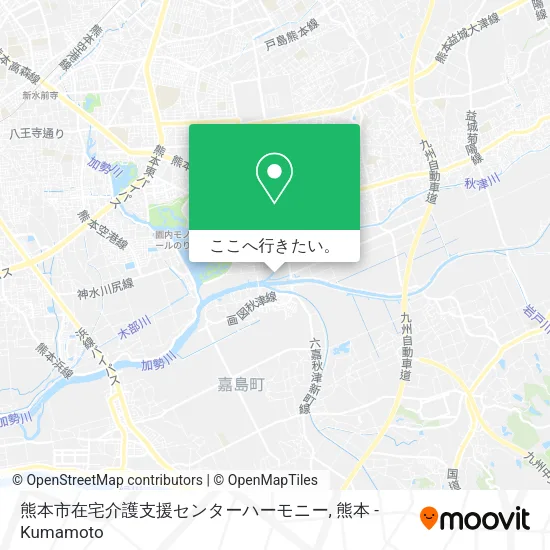 熊本市在宅介護支援センターハーモニー地図