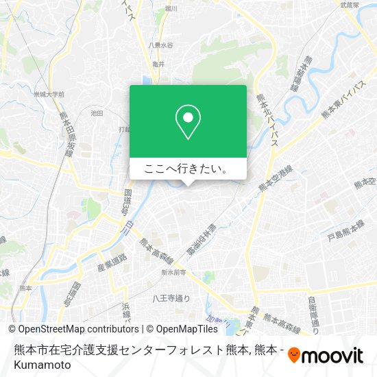 熊本市在宅介護支援センターフォレスト熊本地図