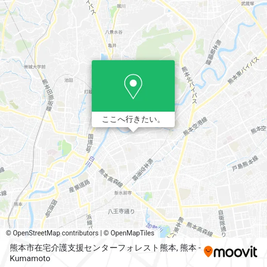 熊本市在宅介護支援センターフォレスト熊本地図