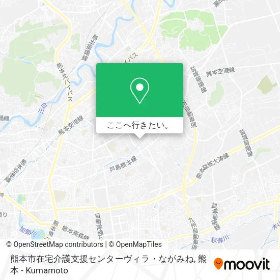 熊本市在宅介護支援センターヴィラ・ながみね地図
