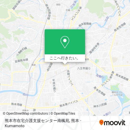 熊本市在宅介護支援センター南楓苑地図