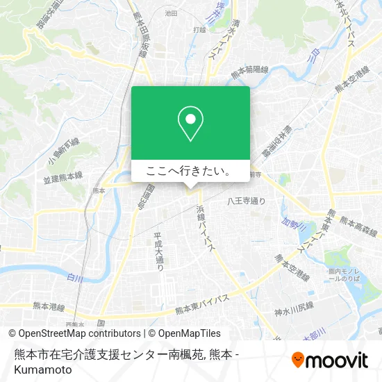熊本市在宅介護支援センター南楓苑地図