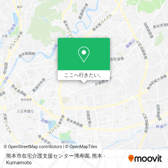 熊本市在宅介護支援センター博寿園地図