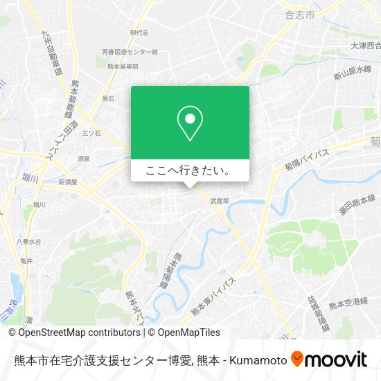 熊本市在宅介護支援センター博愛地図