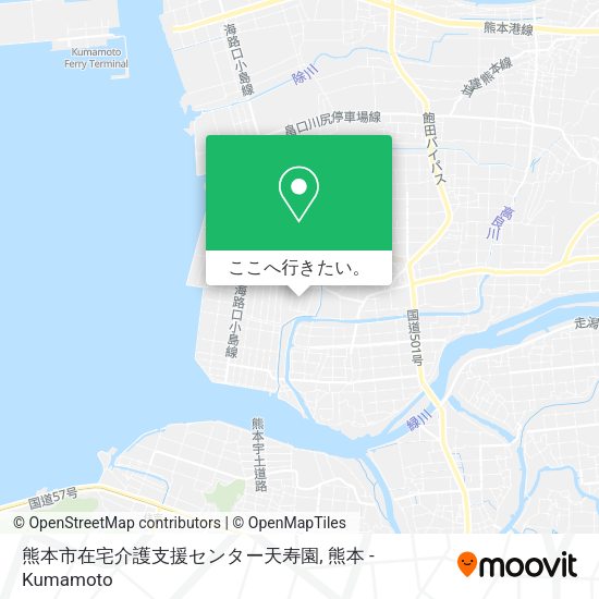 熊本市在宅介護支援センター天寿園地図