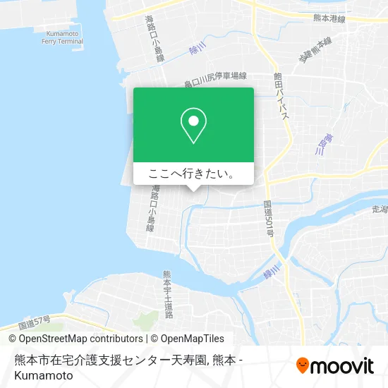 熊本市在宅介護支援センター天寿園地図