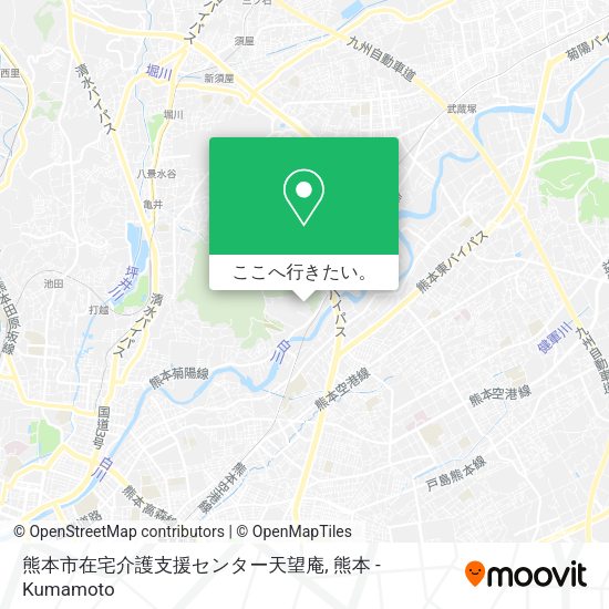 熊本市在宅介護支援センター天望庵地図