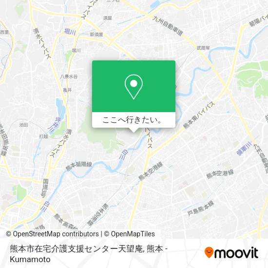 熊本市在宅介護支援センター天望庵地図