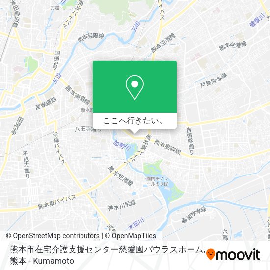 熊本市在宅介護支援センター慈愛園パウラスホーム地図