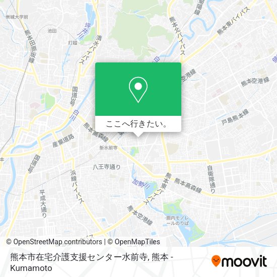 熊本市在宅介護支援センター水前寺地図