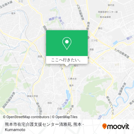 熊本市在宅介護支援センター清雅苑地図