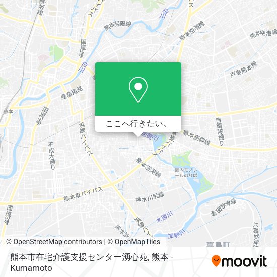 熊本市在宅介護支援センター湧心苑地図