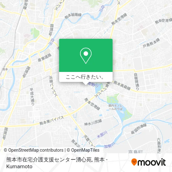 熊本市在宅介護支援センター湧心苑地図