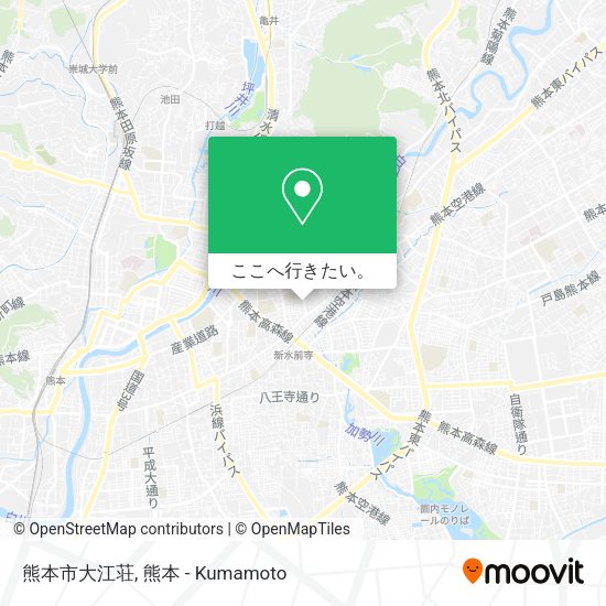 熊本市大江荘地図