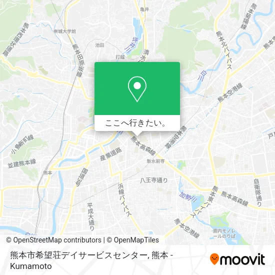 熊本市希望荘デイサービスセンター地図