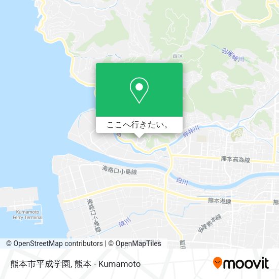 熊本市平成学園地図