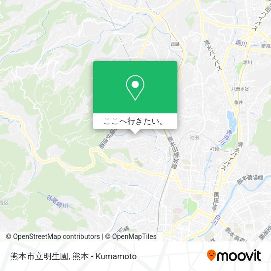 熊本市立明生園地図