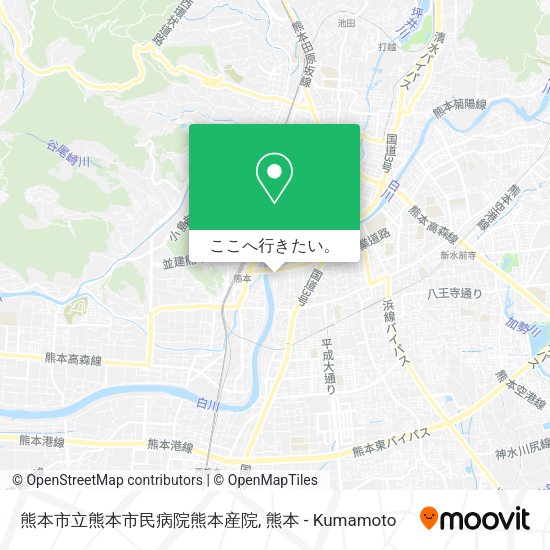 熊本市立熊本市民病院熊本産院地図