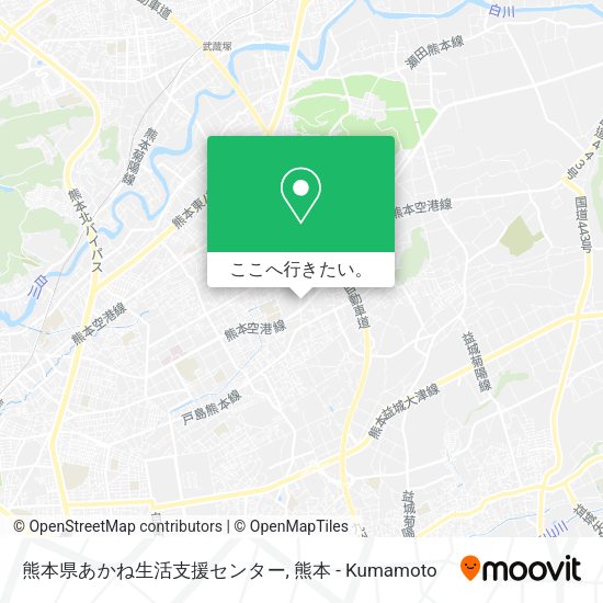 熊本県あかね生活支援センター地図