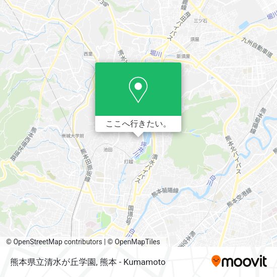 熊本県立清水が丘学園地図