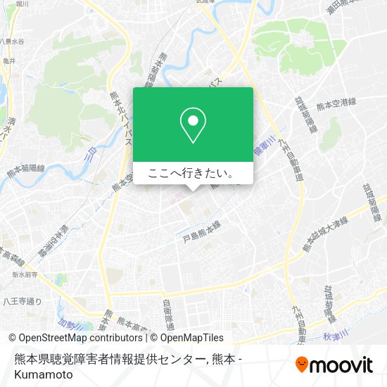 熊本県聴覚障害者情報提供センター地図