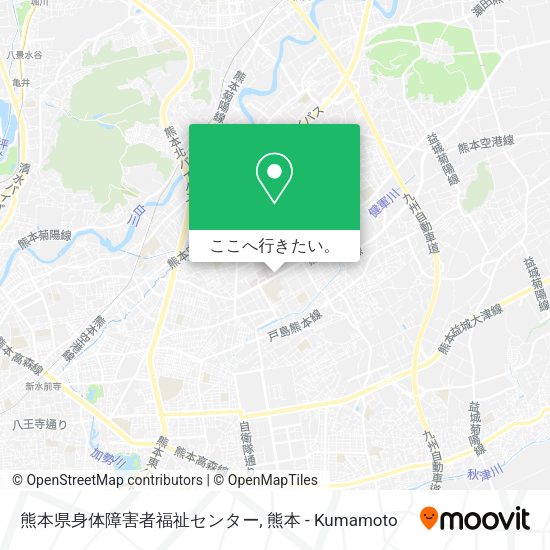 熊本県身体障害者福祉センター地図