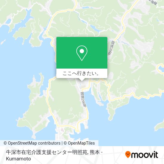 牛深市在宅介護支援センター明照苑地図