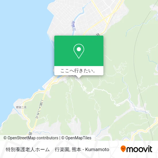 特別養護老人ホーム　行楽園地図